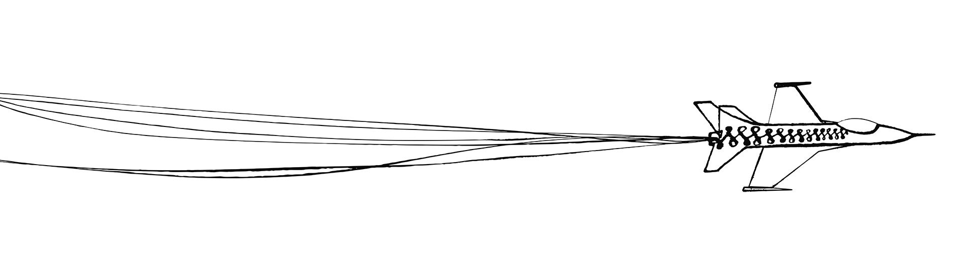 Line illustration of Airplane
