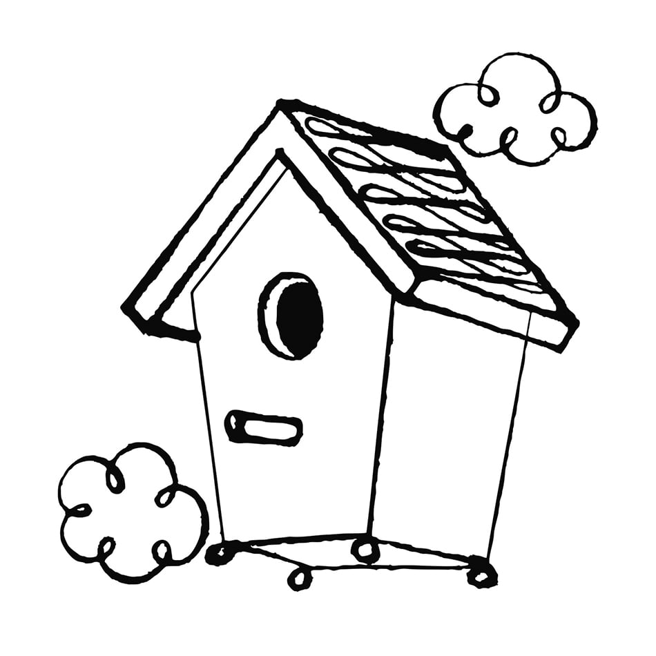illustration of a bird house