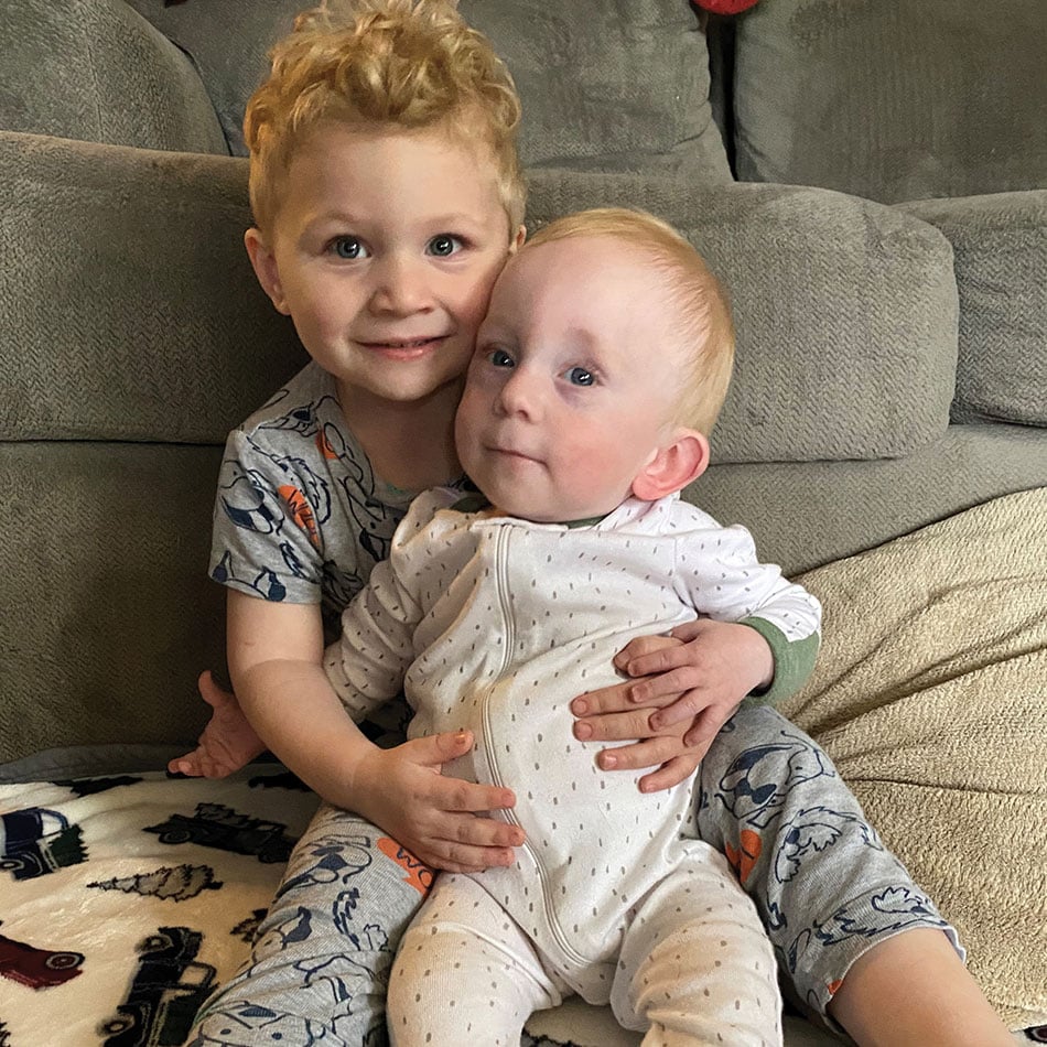 Photo of Maverick and brother Micah