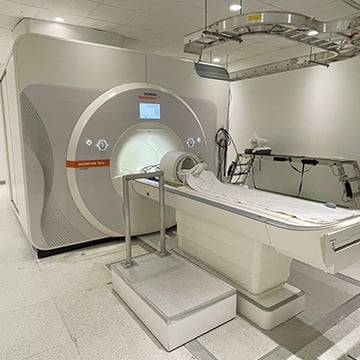 A cat-scan machine at a hospital