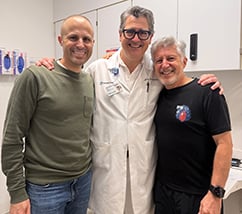 Johnny and Leon with Dr. Roselli 242x214