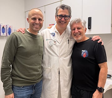 Johnny and Leon with Dr. Roselli 360x316