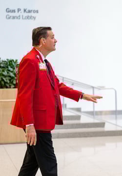 Red coat greeter Red coat greeter