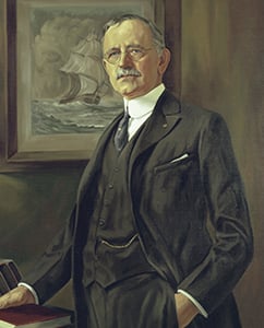 A painting of Cleveland Clinic co-founder Frank Bunts, MD